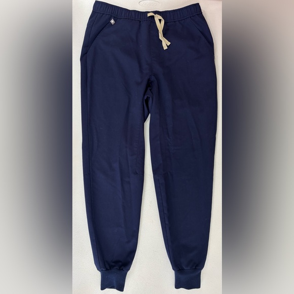 FIGS Women's Jogger Set Navy Blue Outfit Scrubs Top Pants Bottom Medium Nurse - Picture 4 of 16